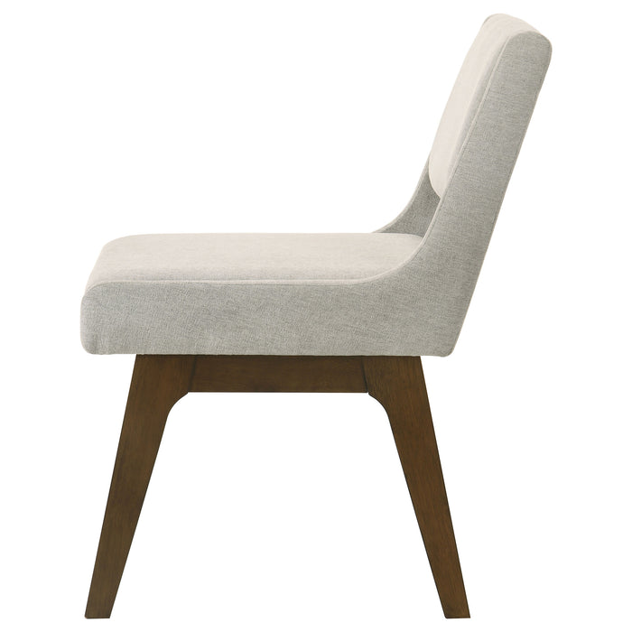 Galindo Upholstered Dining Side Chair Light Grey (Set of 2)