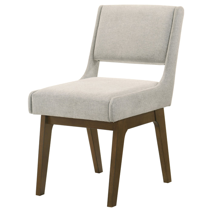 Galindo Upholstered Dining Side Chair Light Grey (Set of 2)