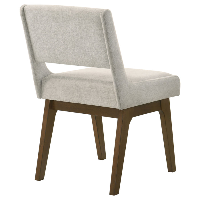 Galindo Upholstered Dining Side Chair Light Grey (Set of 2)