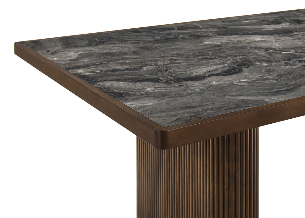 Parry 80-inch Smart Top Paladina Dining Table Dark Walnut