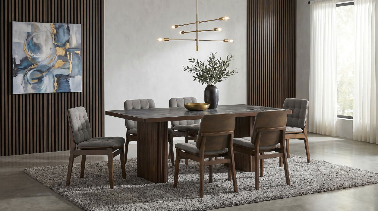 Parry 80-inch Smart Top Paladina Dining Table Dark Walnut