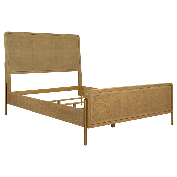 Arini 3-piece Queen Bedroom Set Sand Wash and Natural Cane