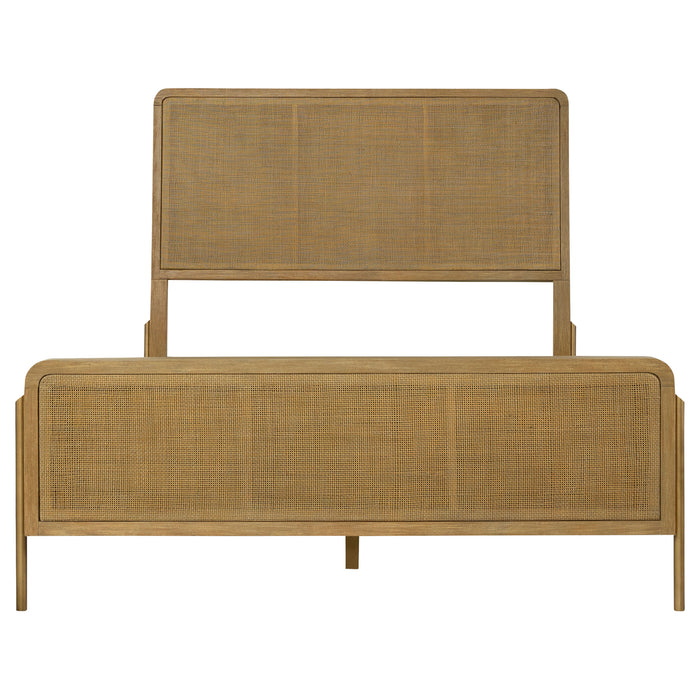Arini 3-piece Queen Bedroom Set Sand Wash and Natural Cane