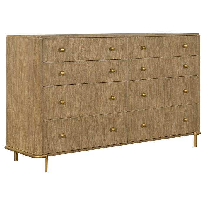 Arini 3-piece Queen Bedroom Set Sand Wash and Natural Cane