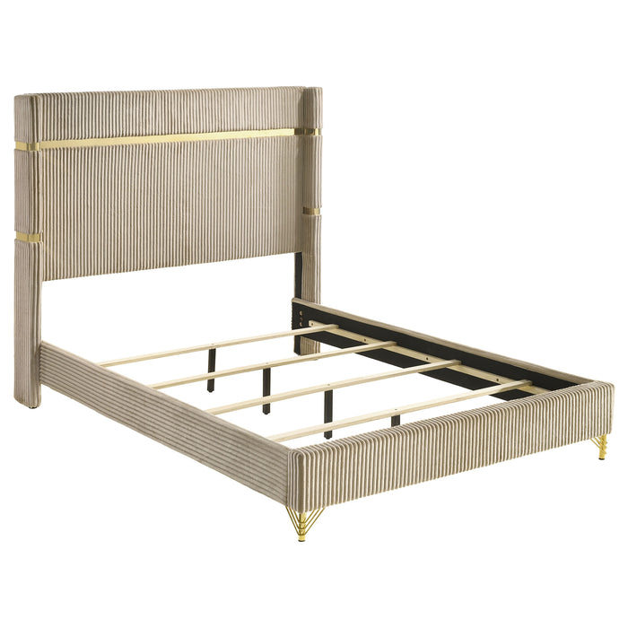 Lucia 3-piece Queen Bedroom Set Beige and White