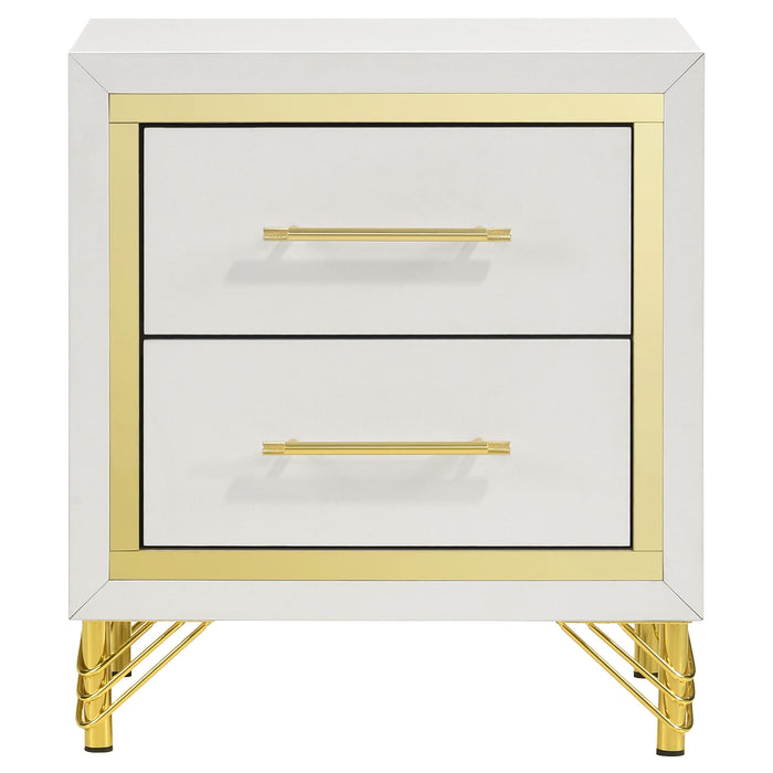 Lucia 3-piece Queen Bedroom Set Beige and White