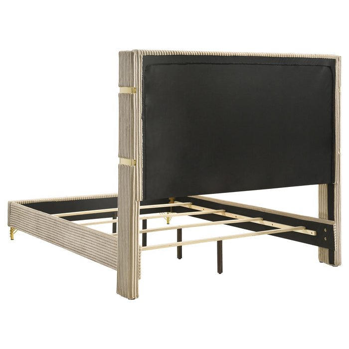 Lucia 3-piece Queen Bedroom Set Beige and White