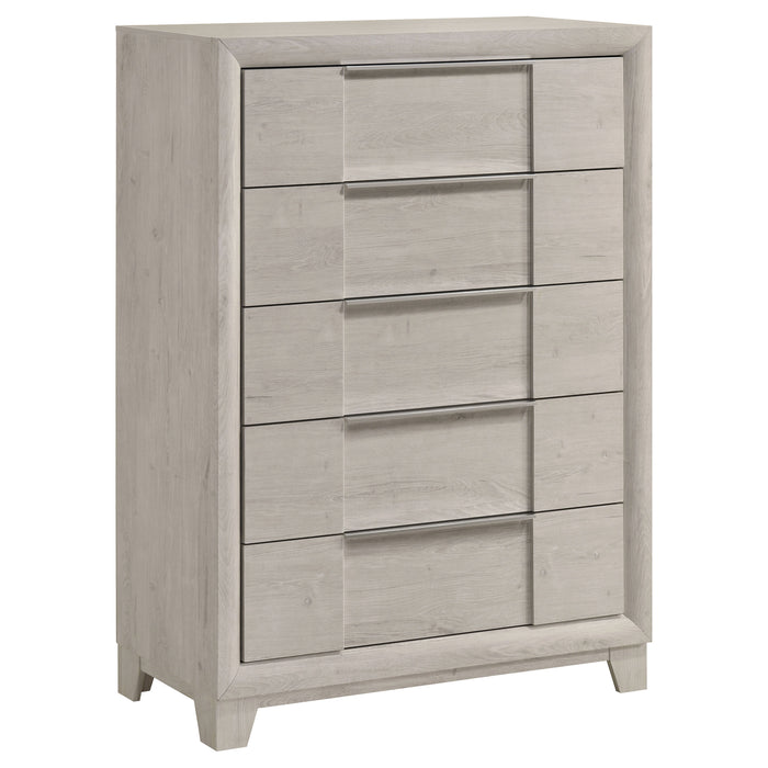 Farre 5-piece Eastern King Bedroom Set Washed Grey