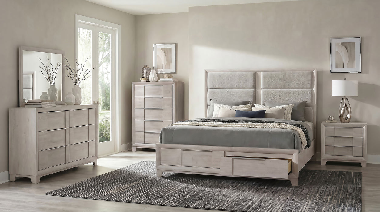 Farre 5-piece Queen Bedroom Set Washed Grey