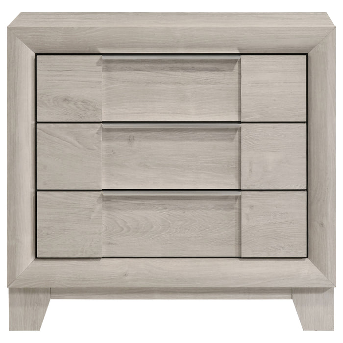Farre 2-drawer Nightstand Bedside Table Washed Grey