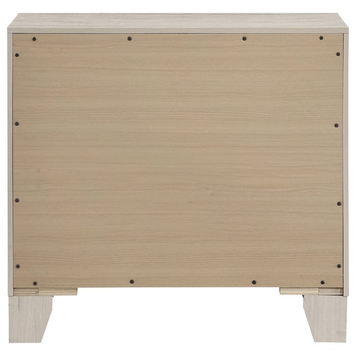 Farre 2-drawer Nightstand Bedside Table Washed Grey