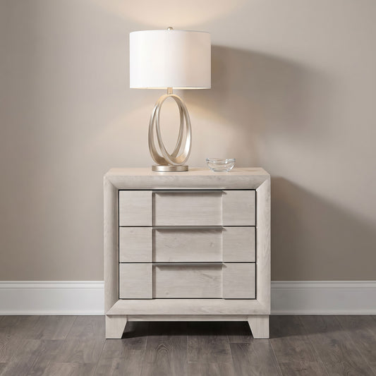 Farre 2-drawer Nightstand Bedside Table Washed Grey