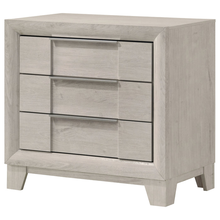 Farre 2-drawer Nightstand Bedside Table Washed Grey