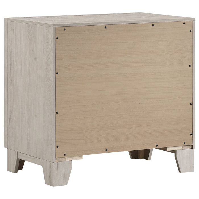 Farre 2-drawer Nightstand Bedside Table Washed Grey