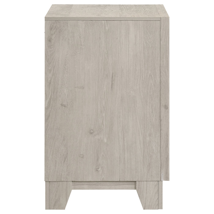 Farre 2-drawer Nightstand Bedside Table Washed Grey