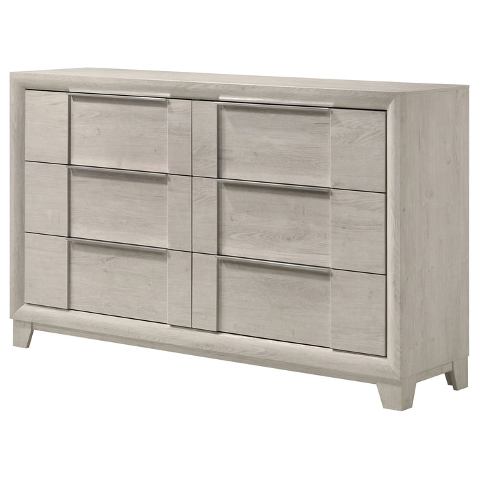 Farre 6-drawer Dresser Washed Grey