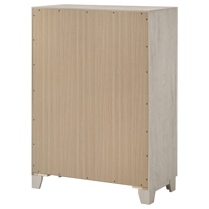 Farre 5-drawer Chest of Drawers Washed Grey