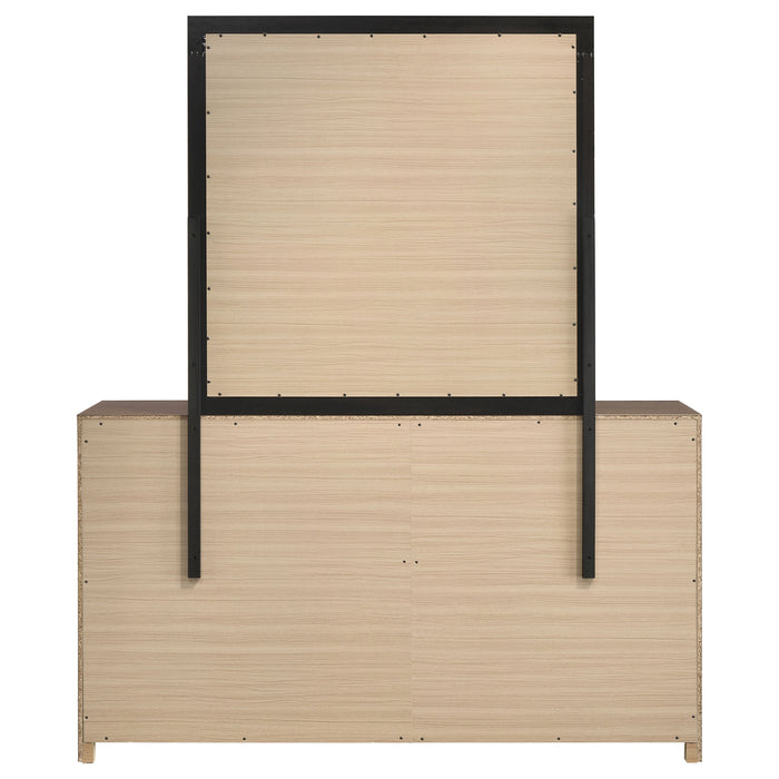 Etienne 6-drawer Dresser with Mirror Walnut