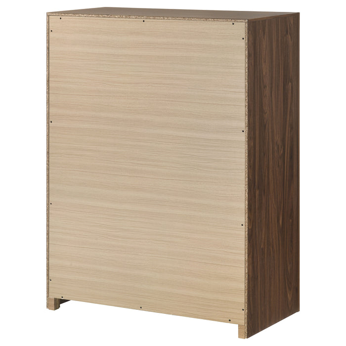 Etienne 5-drawer Bedroom Chest of Drawers Walnut