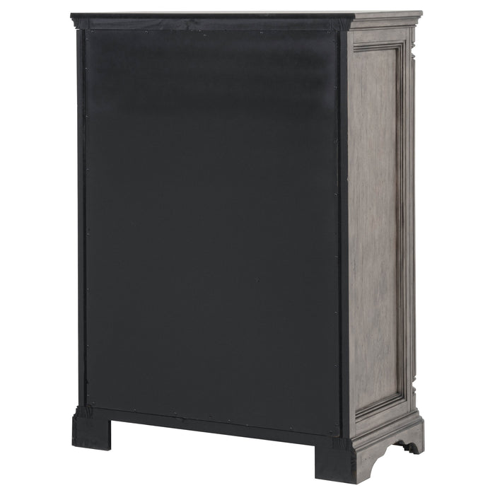 Cresswell 5-piece Eastern King Storage Bedroom Set Weathered Taupe