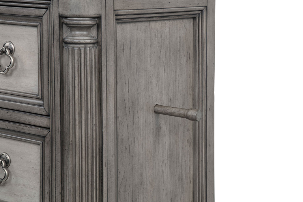 Cresswell 5-piece California King Storage Bedroom Set Taupe