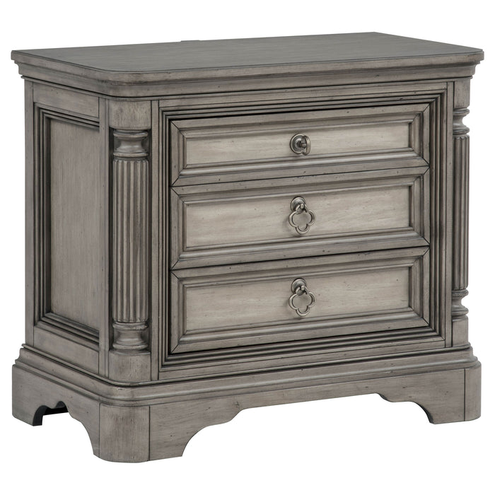 Cresswell 5-piece Queen Storage Bedroom Set Weathered Taupe