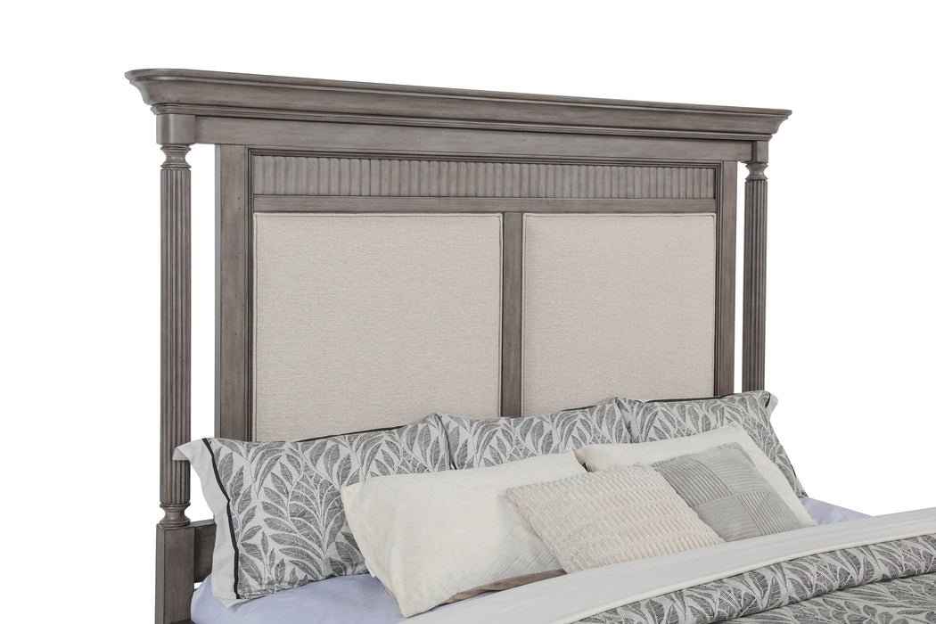 Cresswell California King Panel Bed Weathered Taupe