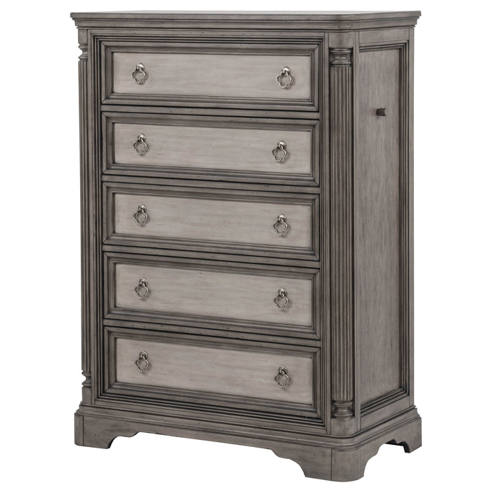 Cresswell 5-piece Queen Bedroom Set Weathered Taupe