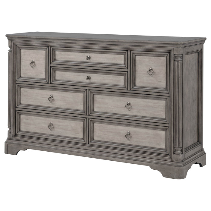 Cresswell 8-drawer Bedroom Dresser Weathered Taupe