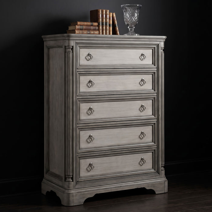 Cresswell 5-drawer Chest of Drawers Weathered Taupe