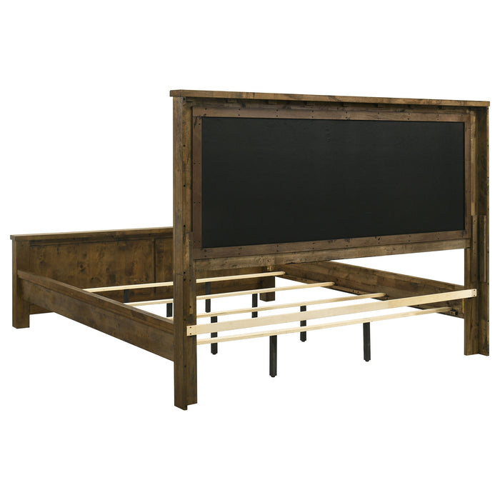 Doherty 4-piece Eastern King Bedroom Set Rustic Brown