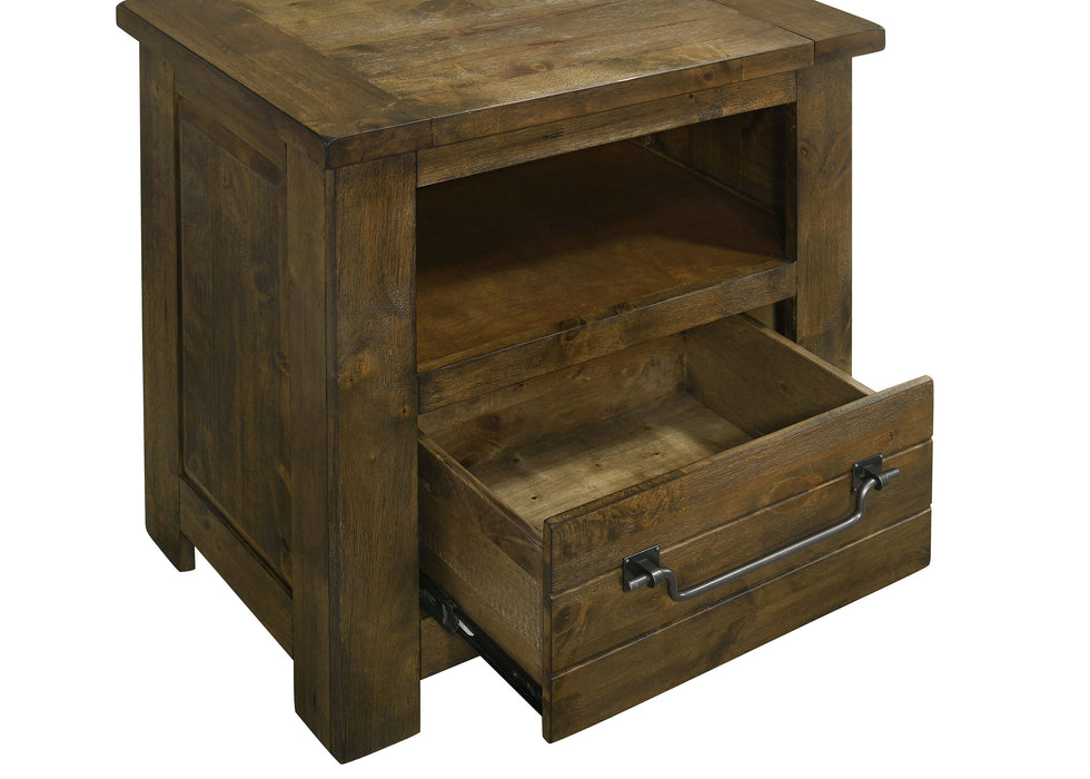 Doherty 4-piece Eastern King Bedroom Set Rustic Brown