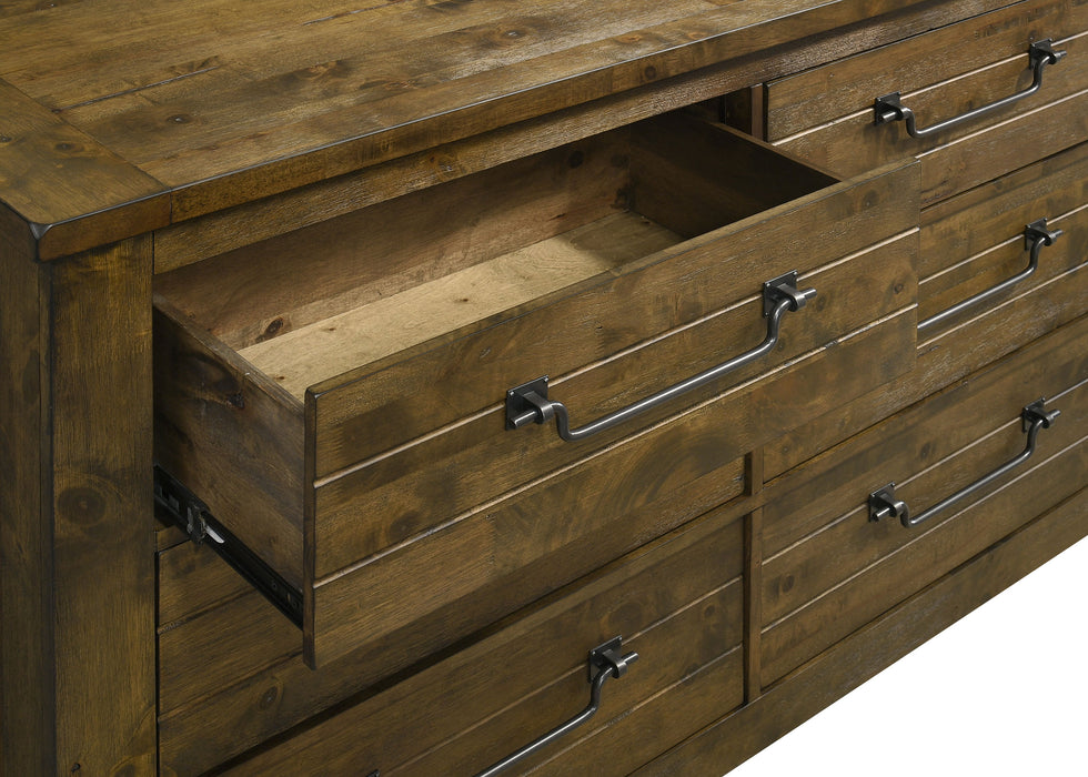 Doherty 4-piece California King Bedroom Set Rustic Brown