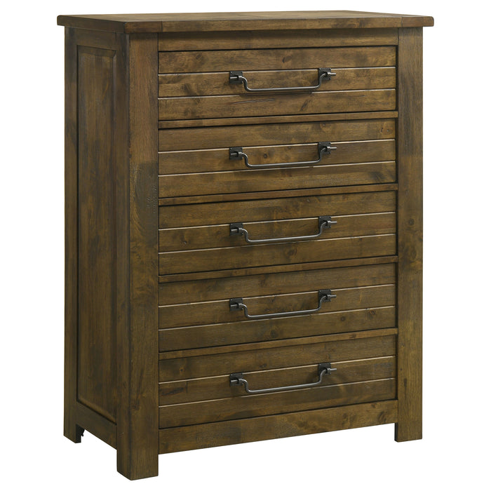 Doherty 5-piece Queen Bedroom Set Rustic Brown