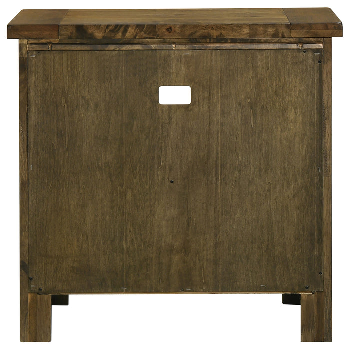Doherty 1-drawer Nightstand Bedside Table Rustic Brown