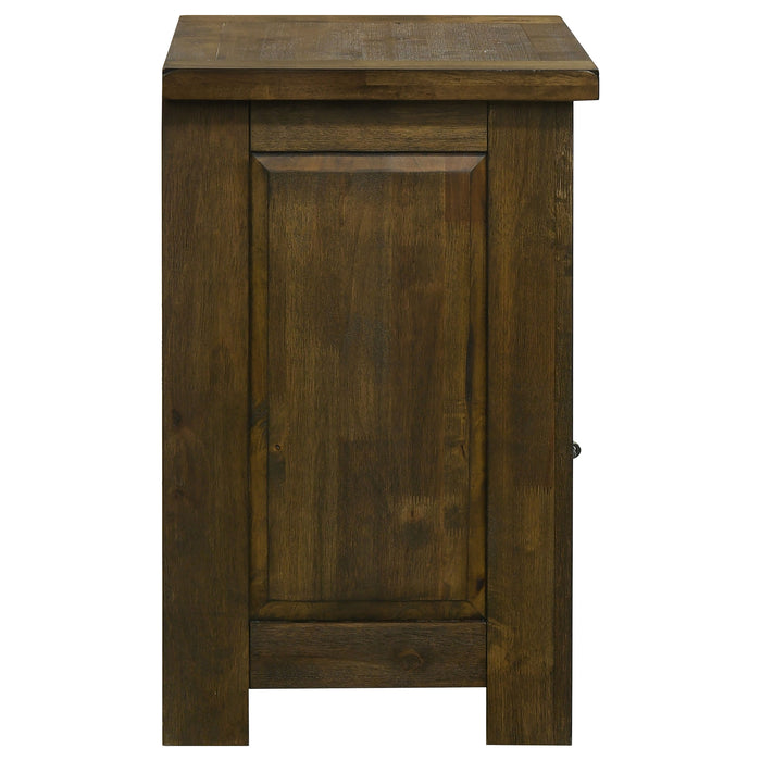 Doherty 1-drawer Nightstand Bedside Table Rustic Brown
