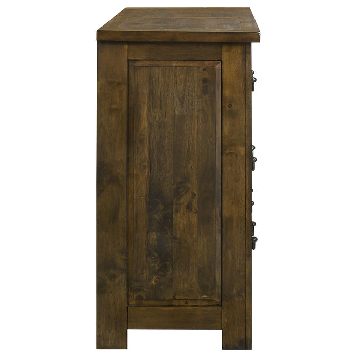 Doherty 6-drawer Bedroom Dresser Rustic Brown