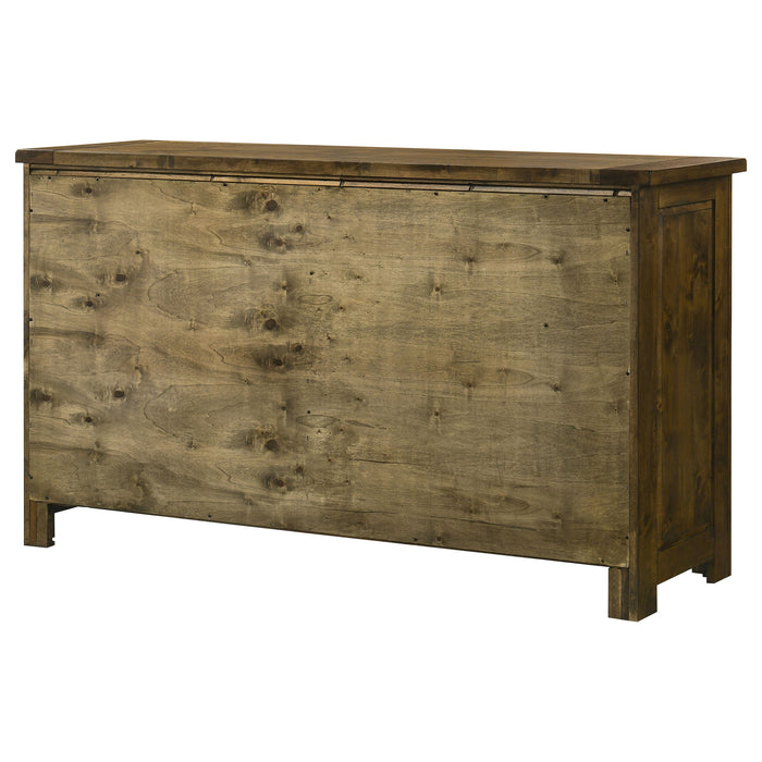 Doherty 6-drawer Bedroom Dresser Rustic Brown