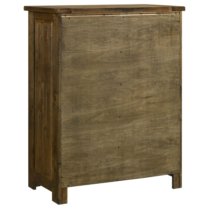 Doherty 5-drawer Chest of Drawers Rustic Brown