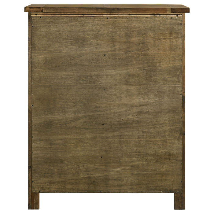 Doherty 5-drawer Chest of Drawers Rustic Brown