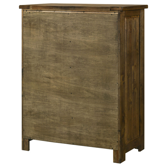 Doherty 5-drawer Chest of Drawers Rustic Brown