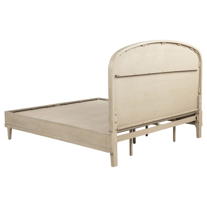 Lucaire Queen Upholstered Panel Bed Sandstone