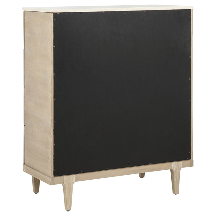 Lucaire 5-drawer Chest of Drawers Sandstone