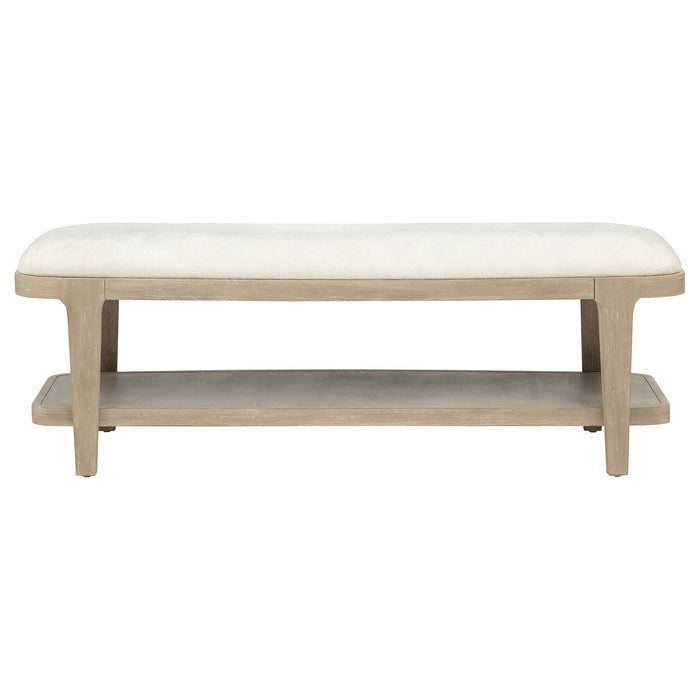 Lucaire Upholstered Bedroom Bench Sandstone