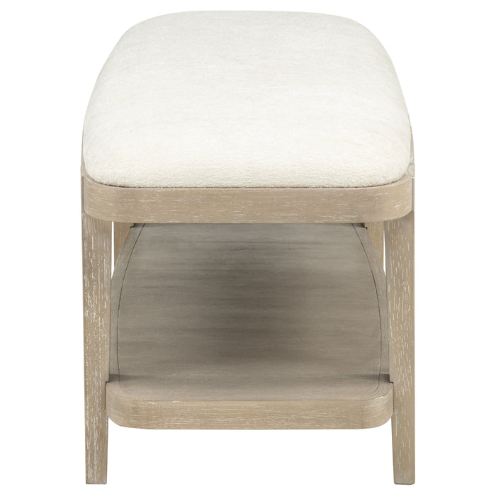 Lucaire Upholstered Bedroom Bench Sandstone