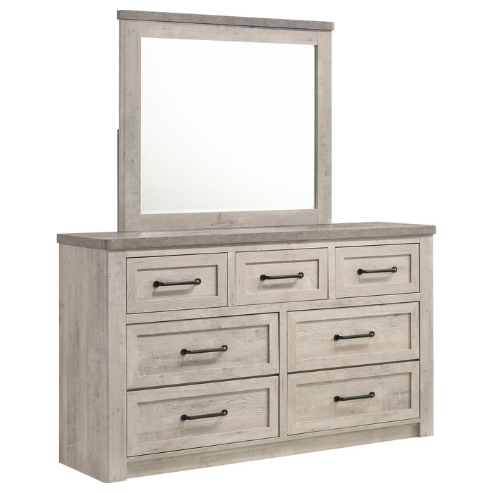 DRESSER WITH MIRROR
