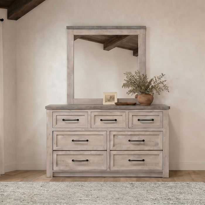 DRESSER WITH MIRROR