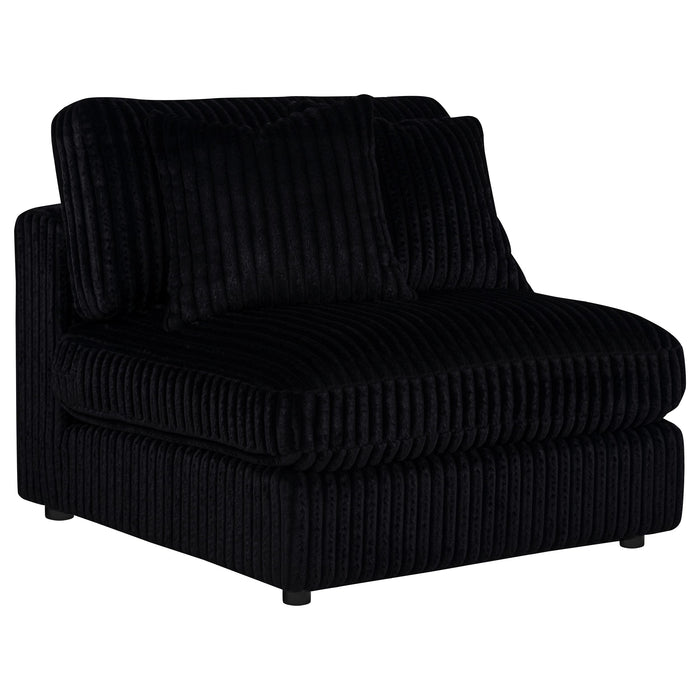 Blaine Upholstered Armless Chair Black