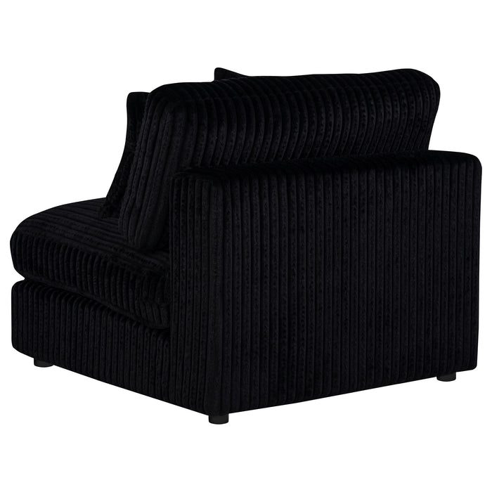 Blaine Upholstered Armless Chair Black