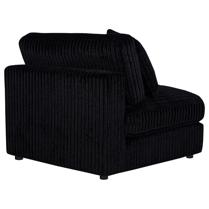 Blaine Upholstered Armless Chair Black
